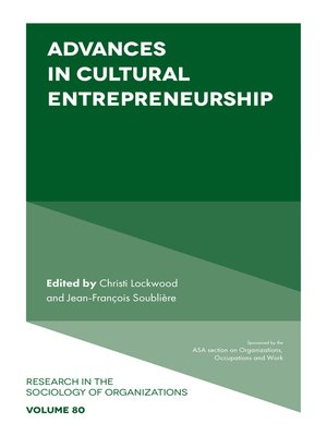cover image of Advances in Cultural Entrepreneurship, Volume 80
